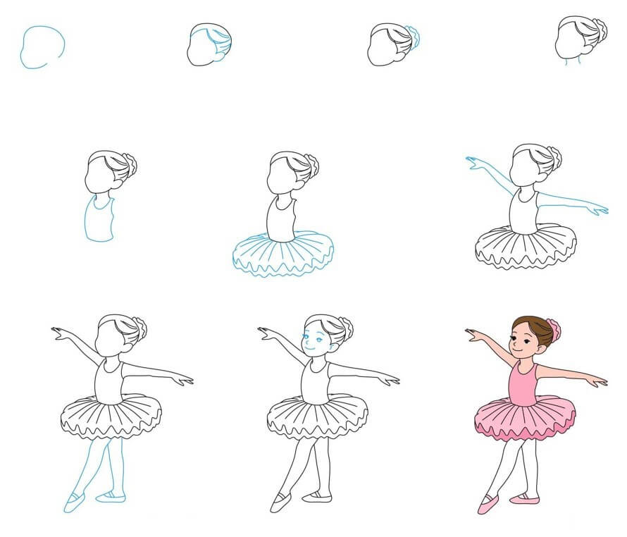 How to draw Ballerina idea (13)