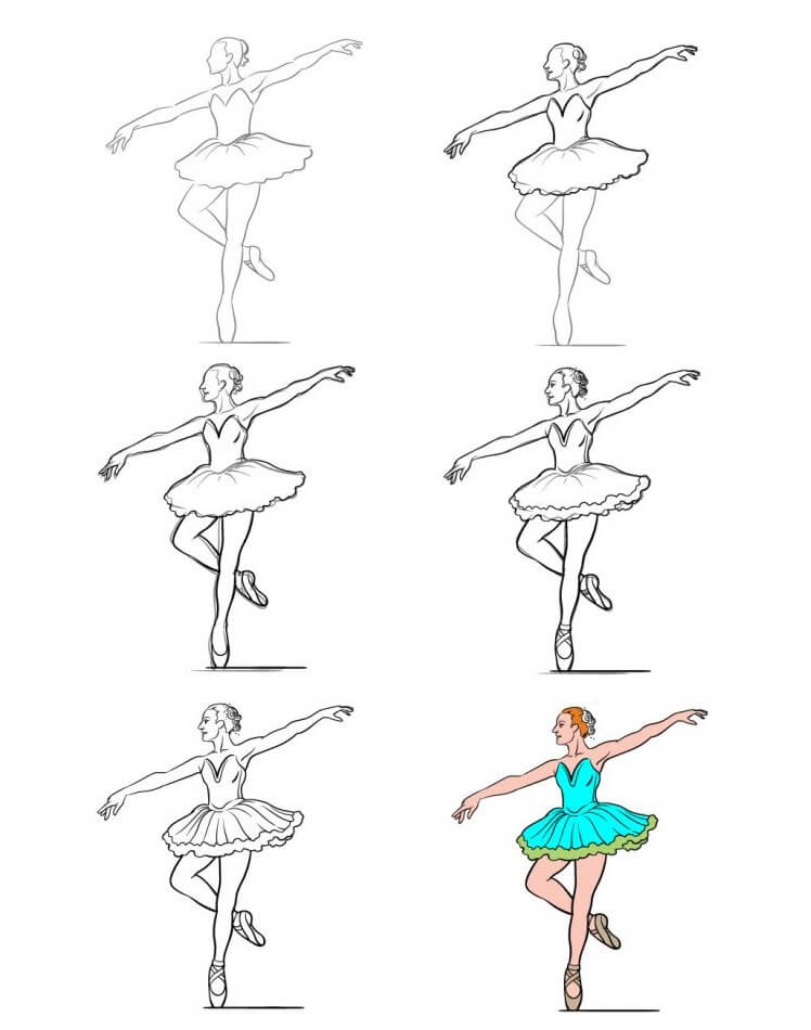 How to draw Ballerina idea (3)