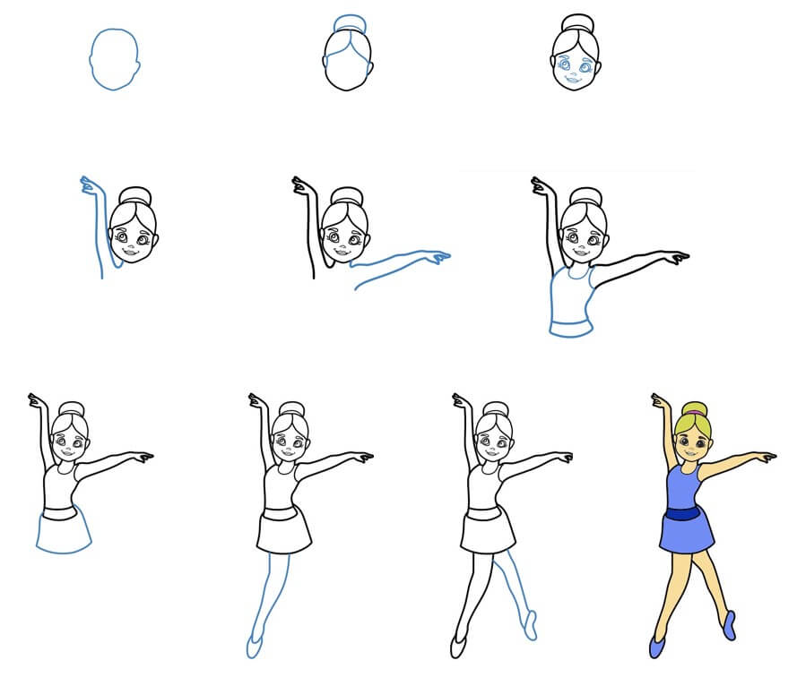 How to draw Ballerina idea (9)