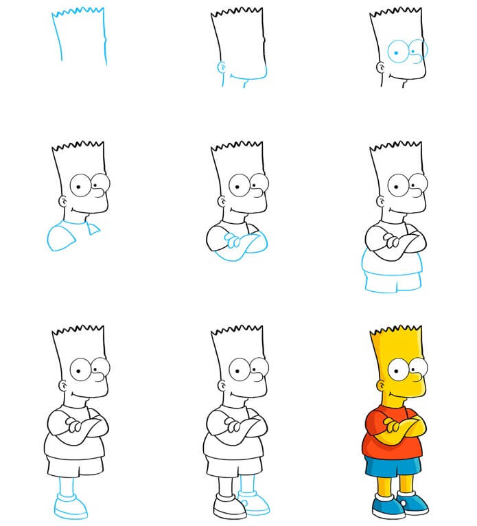 Bart simpson (6) Drawing Ideas