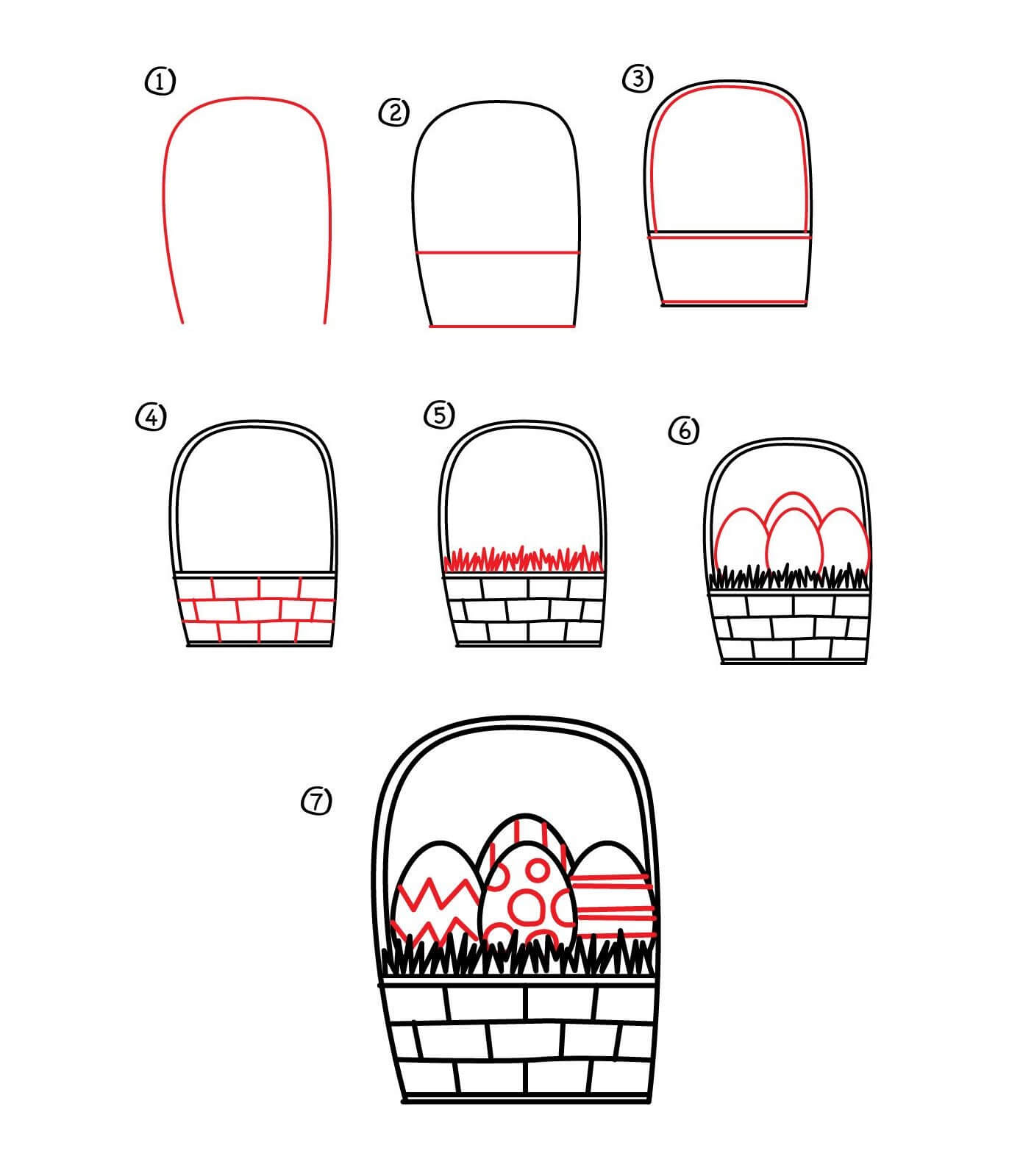 How to draw Basket idea (1)