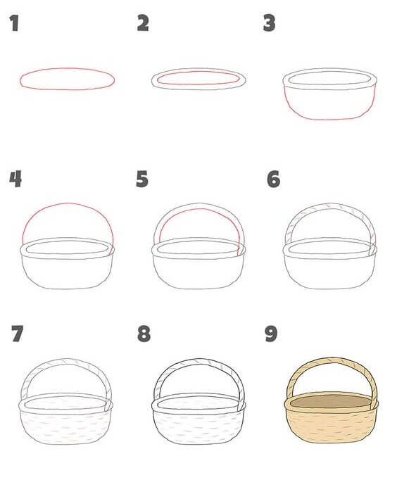 Basket idea (10) Drawing Ideas