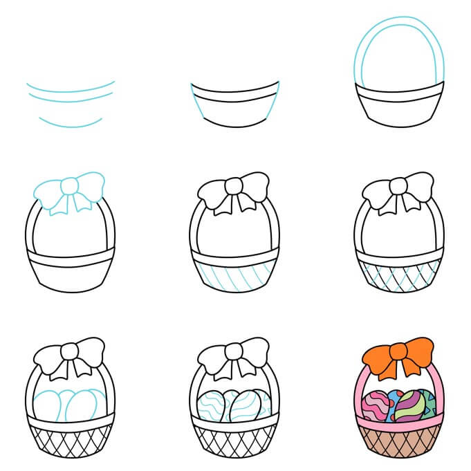 Basket Drawing Ideas