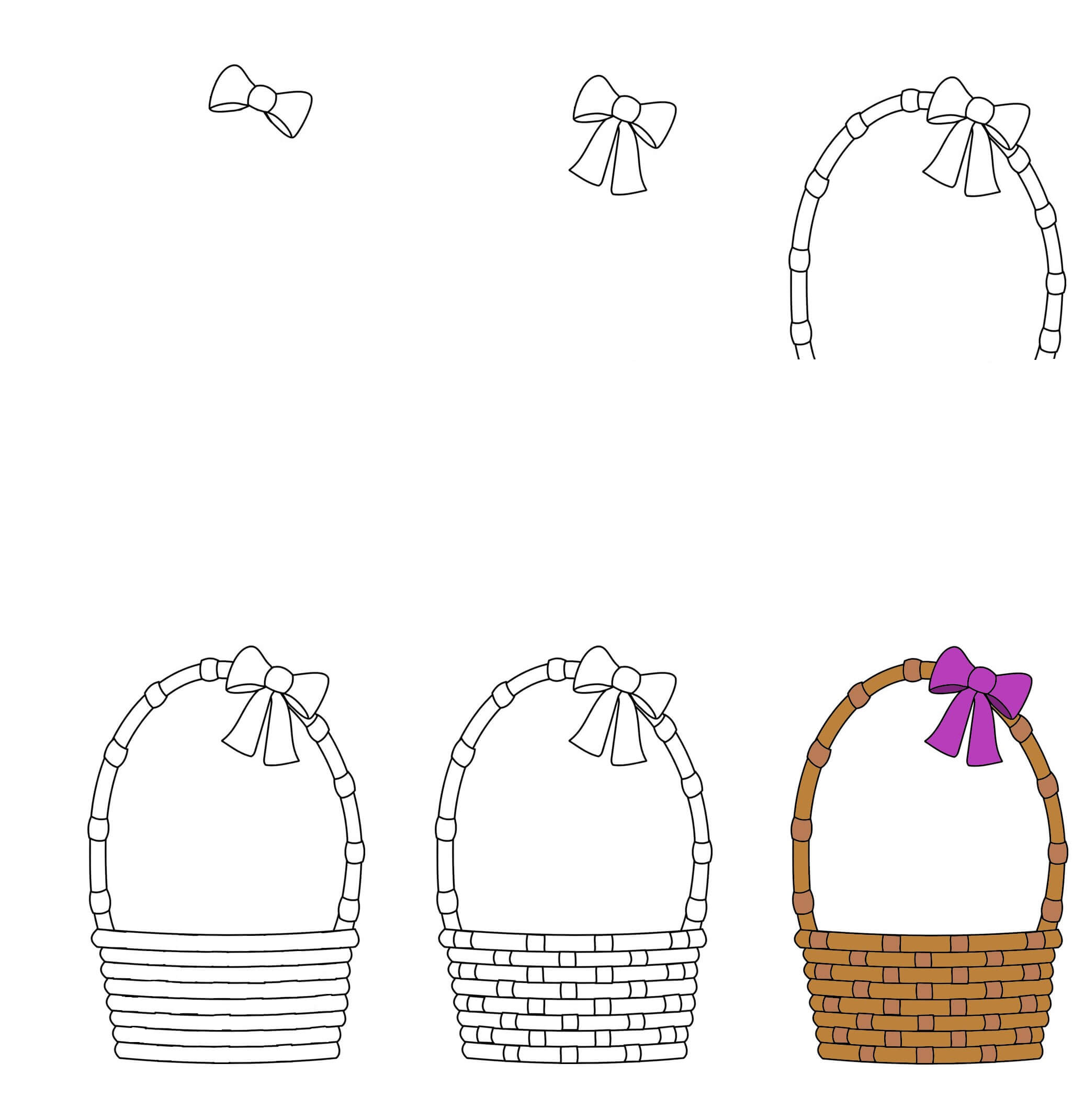 How to draw Basket idea (2)