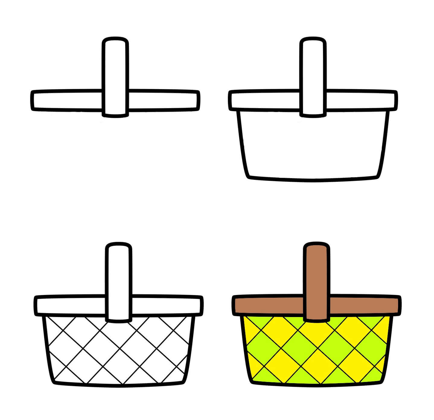 How to draw Basket idea (3)