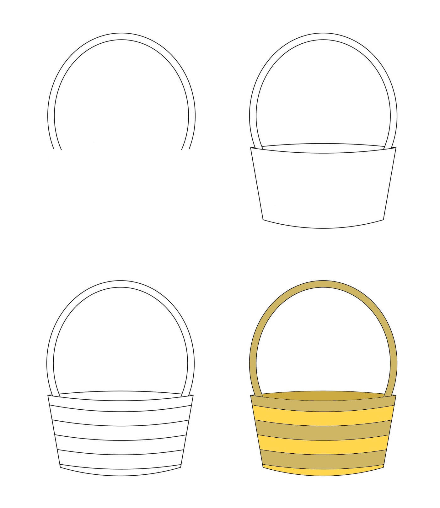 How to draw Basket idea (4)