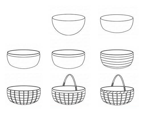 How to draw Basket idea (6)