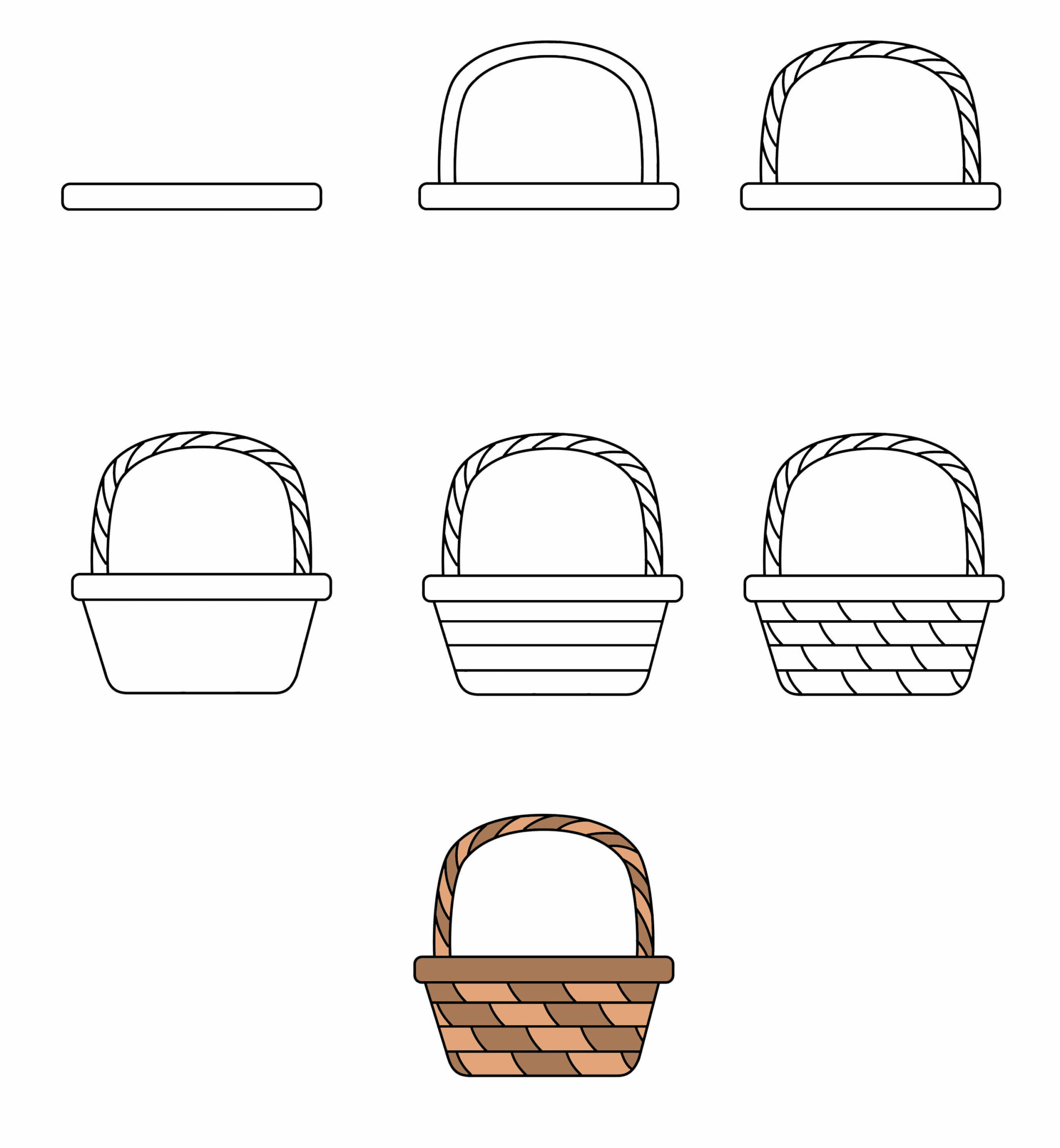 How to draw Basket idea (9)