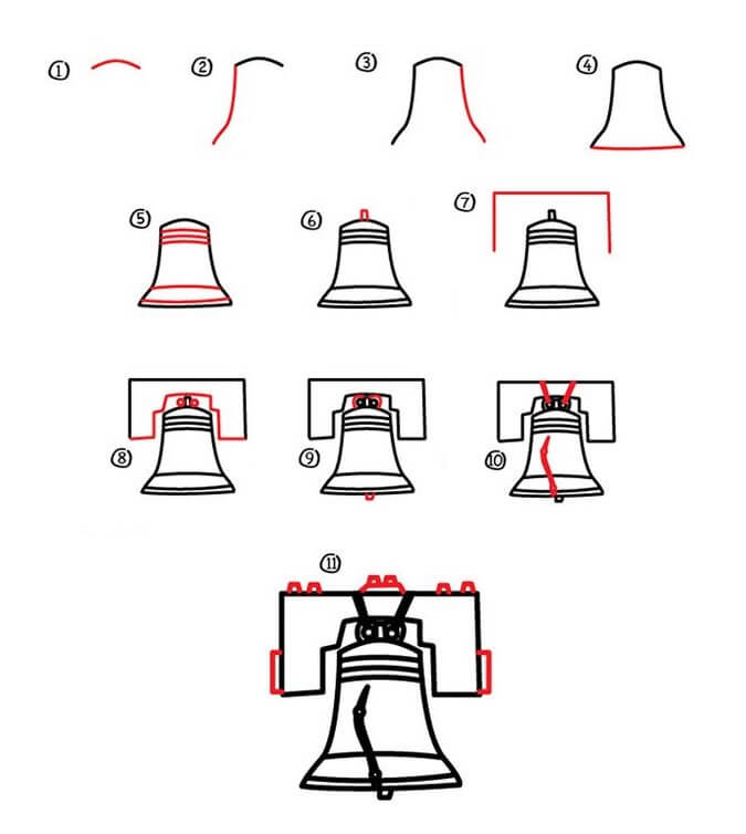 How to draw Bell idea (3)