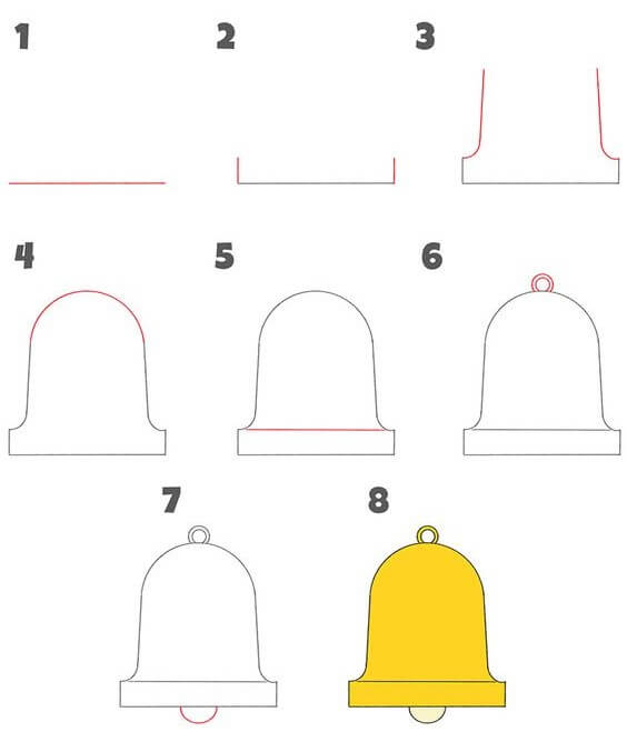 How to draw Bell idea (5)