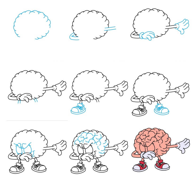 How to draw Brain idea (15)