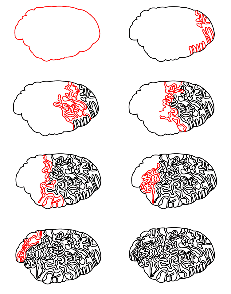 How to draw Brain idea (20)