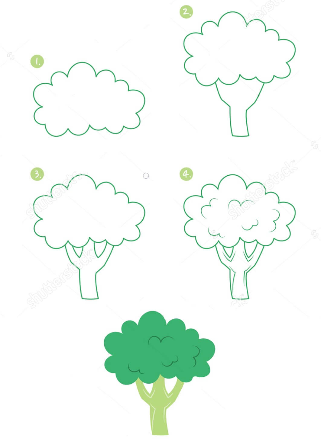 How to draw Broccoli idea (12)