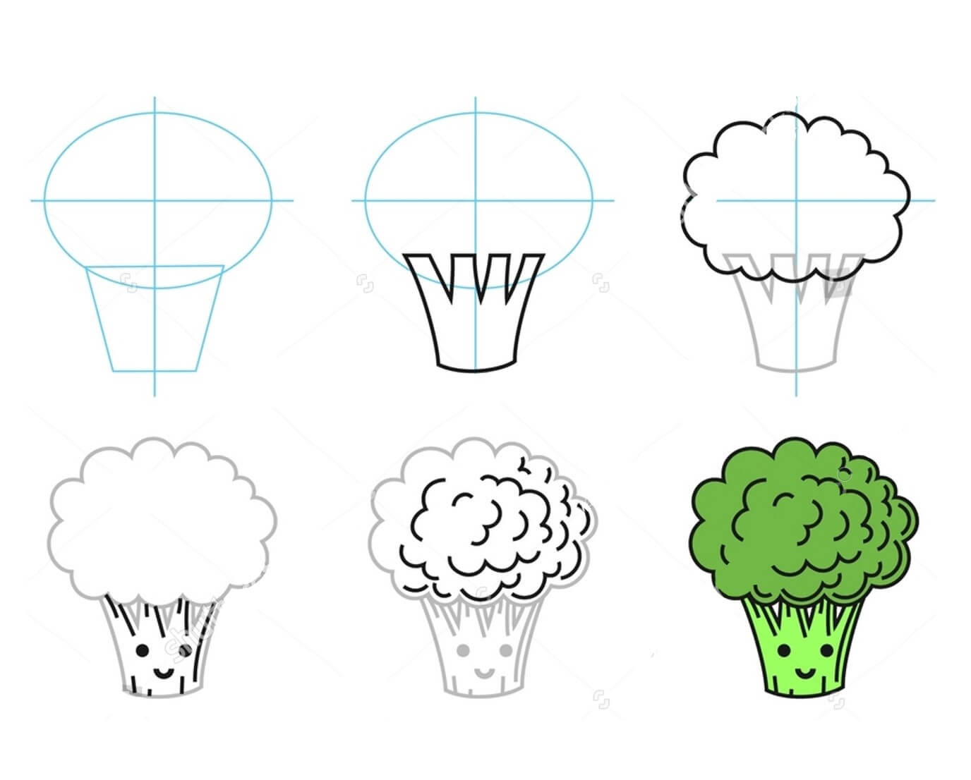 Broccoli idea (13) Drawing Ideas