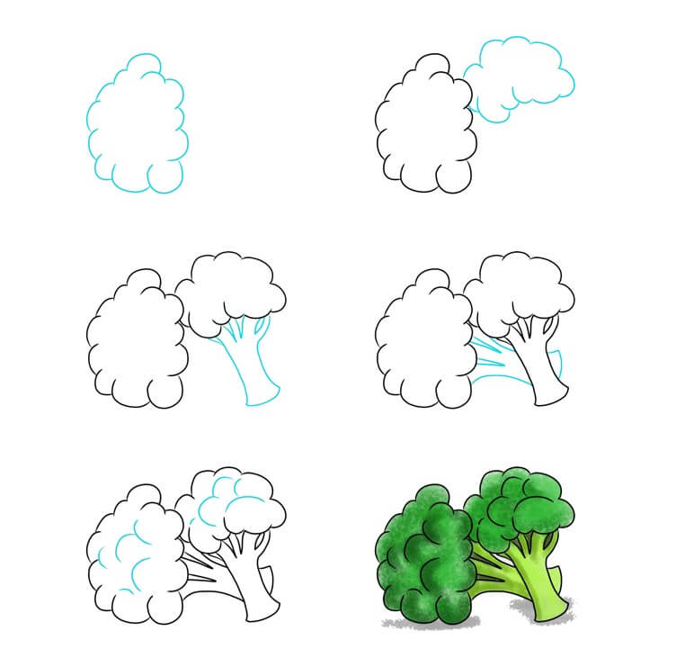 How to draw Broccoli idea (8)