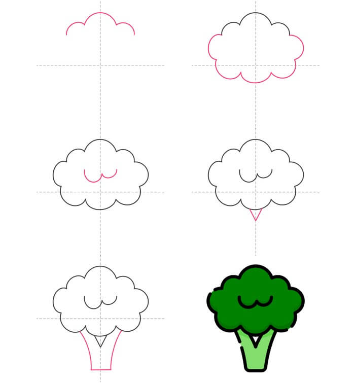 How to draw Broccoli idea (9)