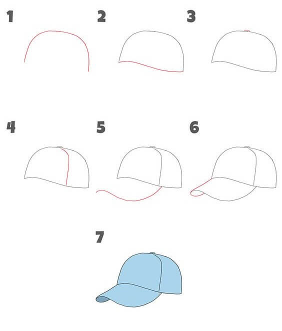 How to draw Cap idea (1)