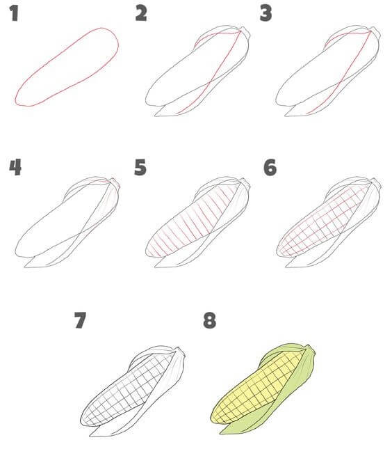 Corn idea (10) Drawing Ideas