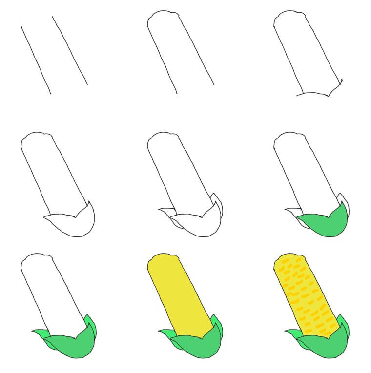 How to draw Corn idea (11)