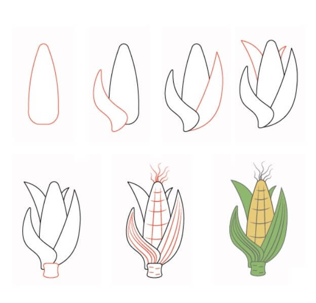 Corn idea (12) Drawing Ideas