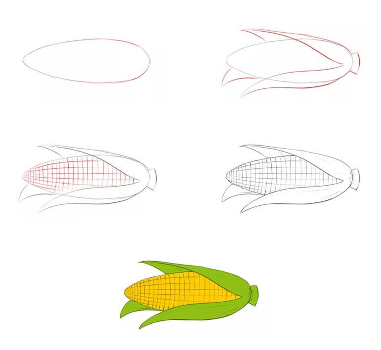 How to draw Corn idea (17)