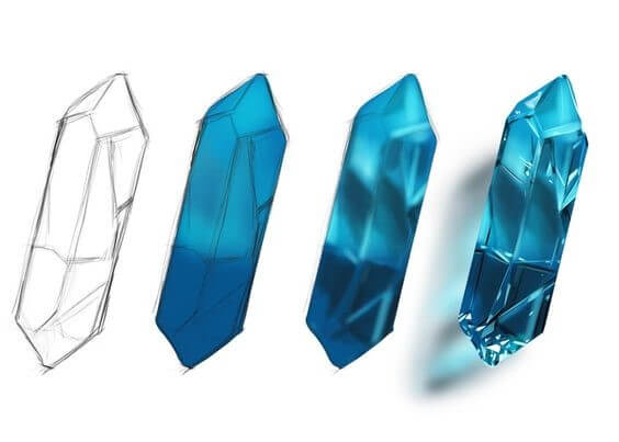 How to draw Crystal idea (3)