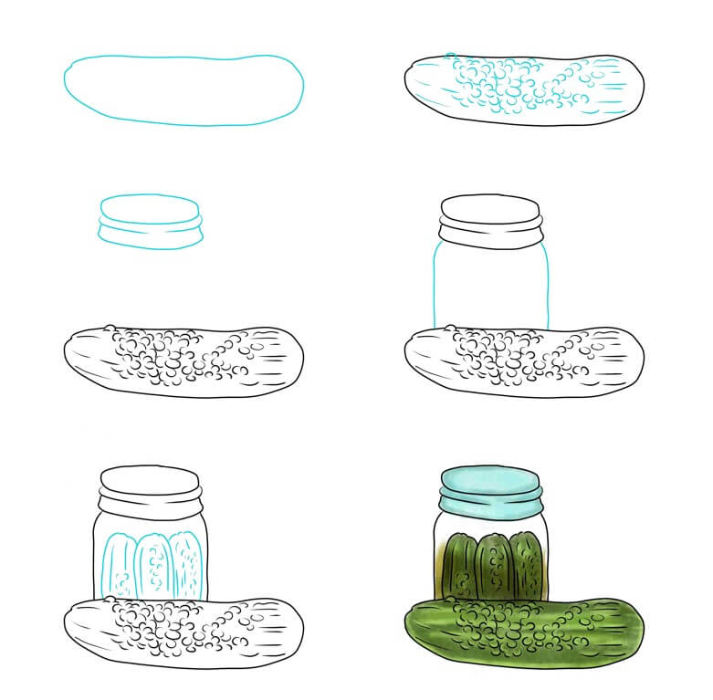 How to draw Cucumber idea (10)