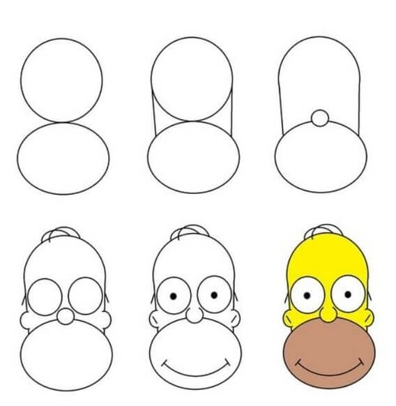 Homer Simpson (3) Drawing Ideas