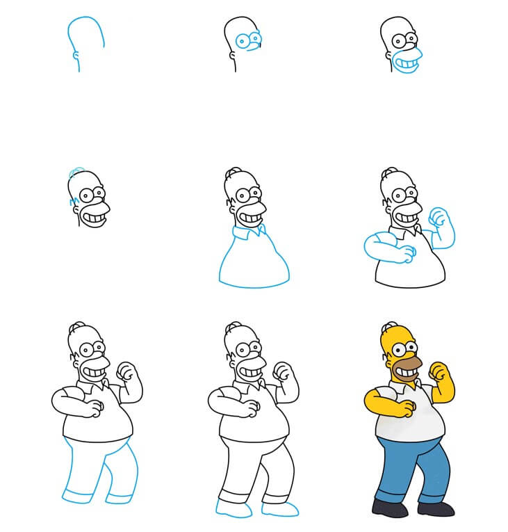 Homer Simpson (8) Drawing Ideas