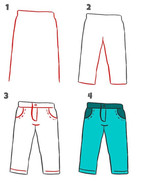 How to draw Jeans idea (1)