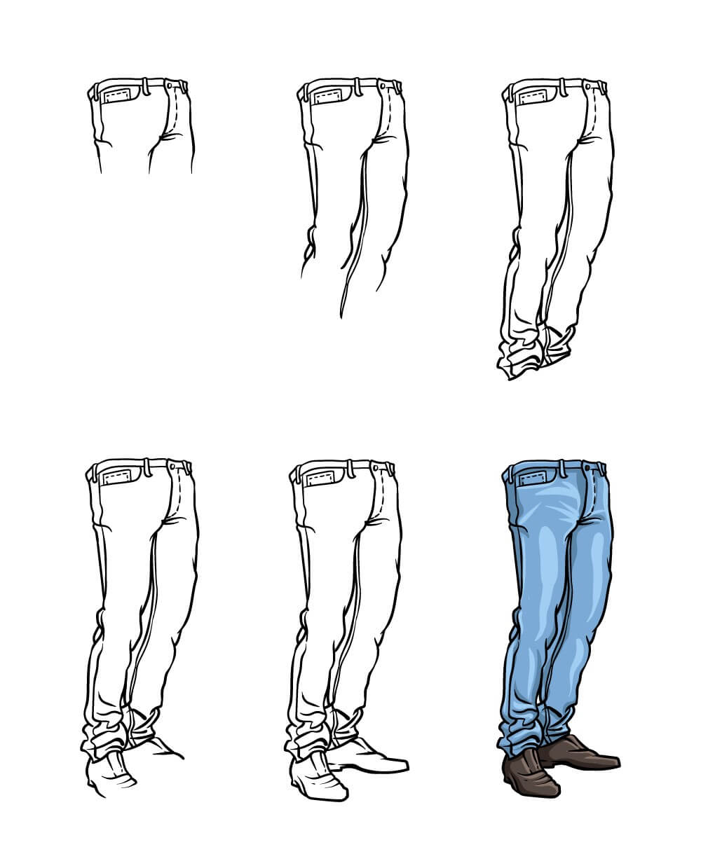 Jeans idea (11) Drawing Ideas