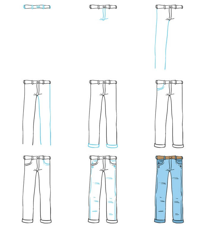 Jeans idea (12) Drawing Ideas