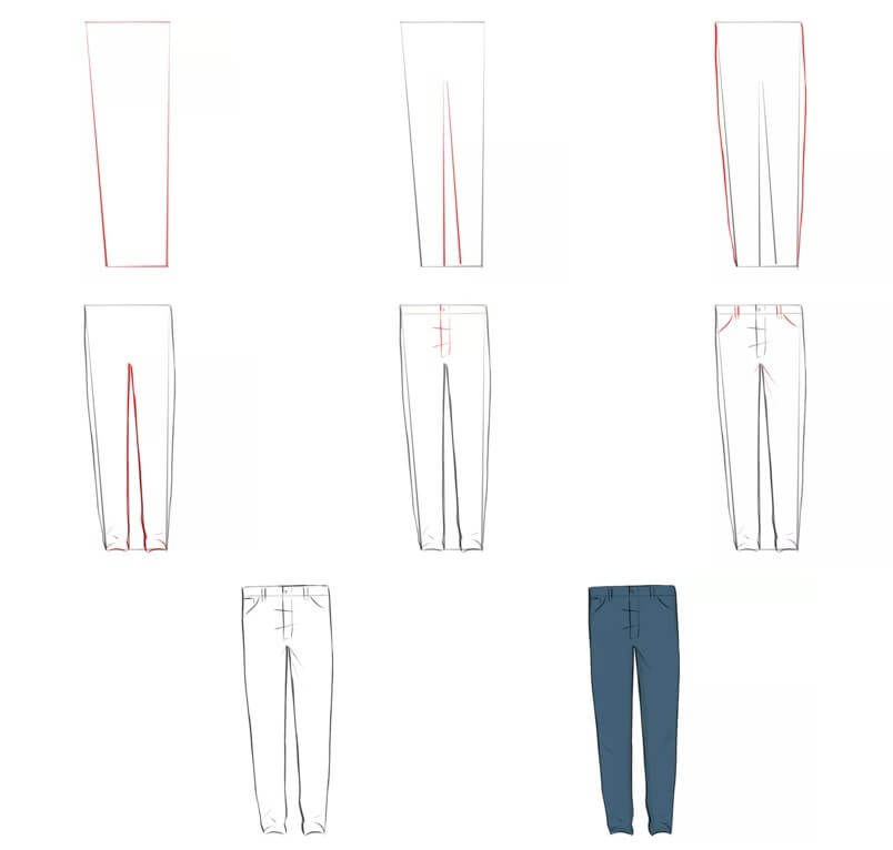 How to draw Jeans idea (14)