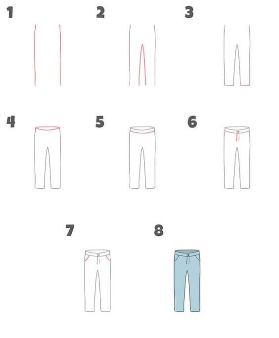 Jeans idea (3) Drawing Ideas