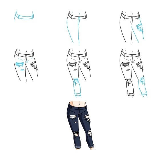 Jeans idea (4) Drawing Ideas