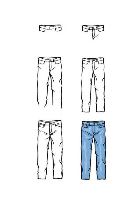 Jeans idea (6) Drawing Ideas