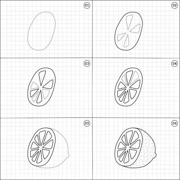 How to draw Lemon idea (1)