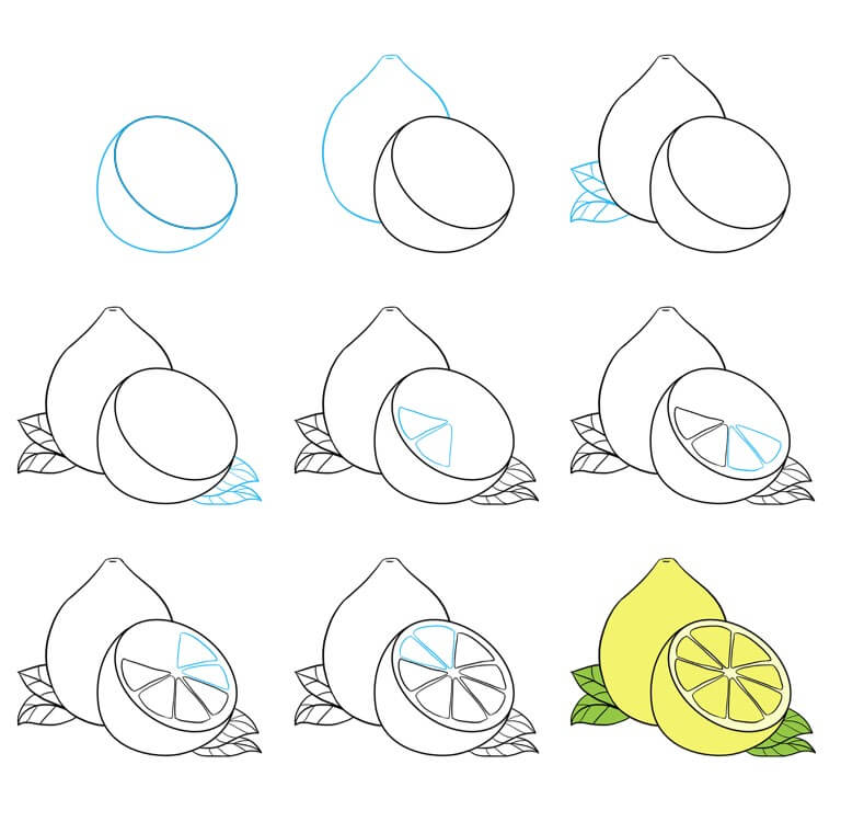 Lemon Drawing Ideas