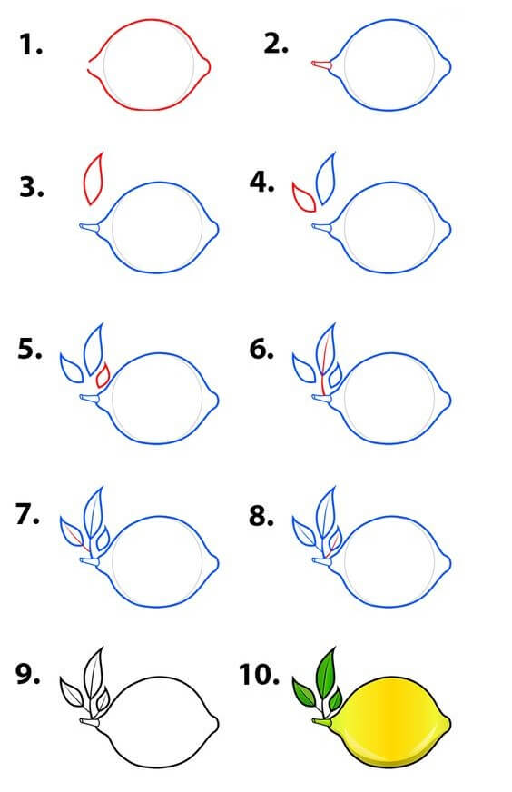 How to draw Lemon idea (2)