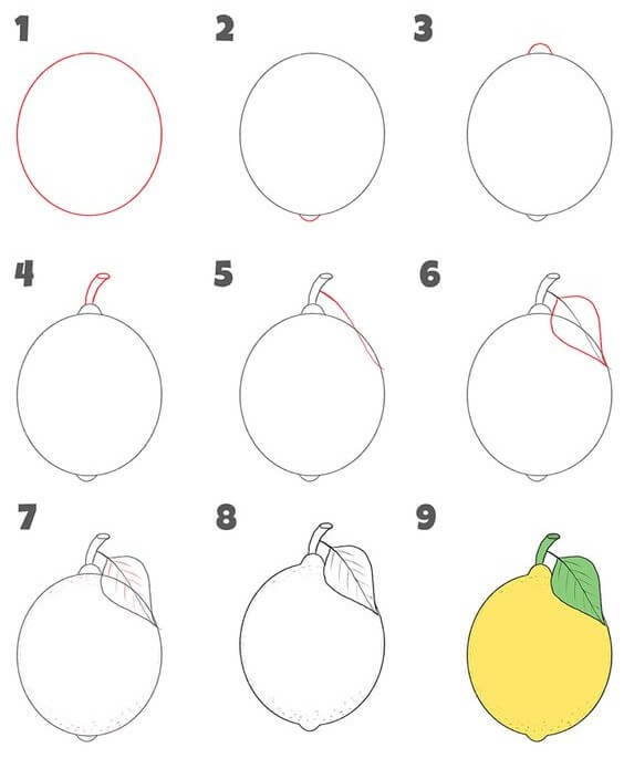 How to draw Lemon idea (5)