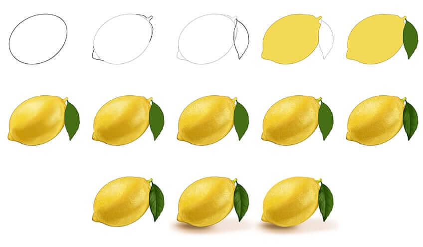 How to draw Lemon idea (7)