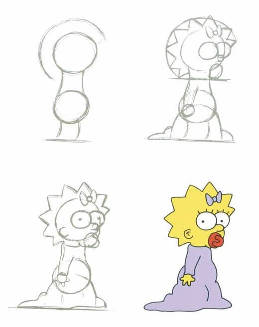 Marge Simpson (1) Drawing Ideas