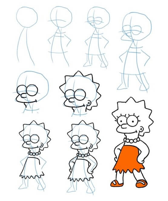 Marge Simpson (11) Drawing Ideas