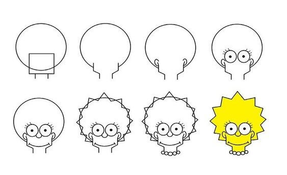 How to draw Marge Simpson (12)