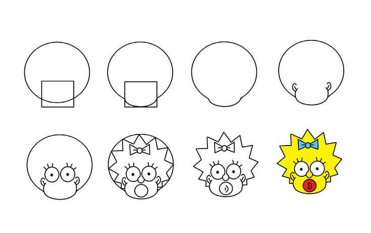 How to draw Marge Simpson (13)