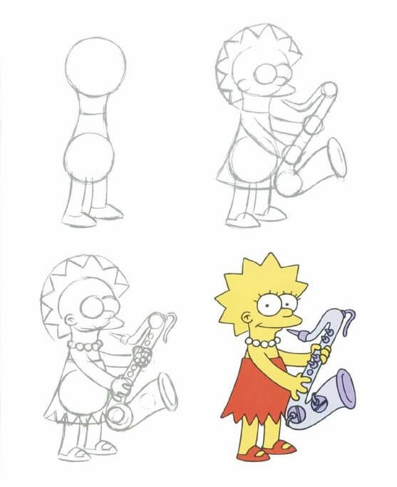 Marge Simpson (2) Drawing Ideas