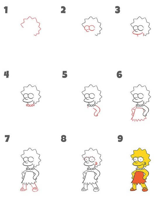 Marge Simpson (3) Drawing Ideas