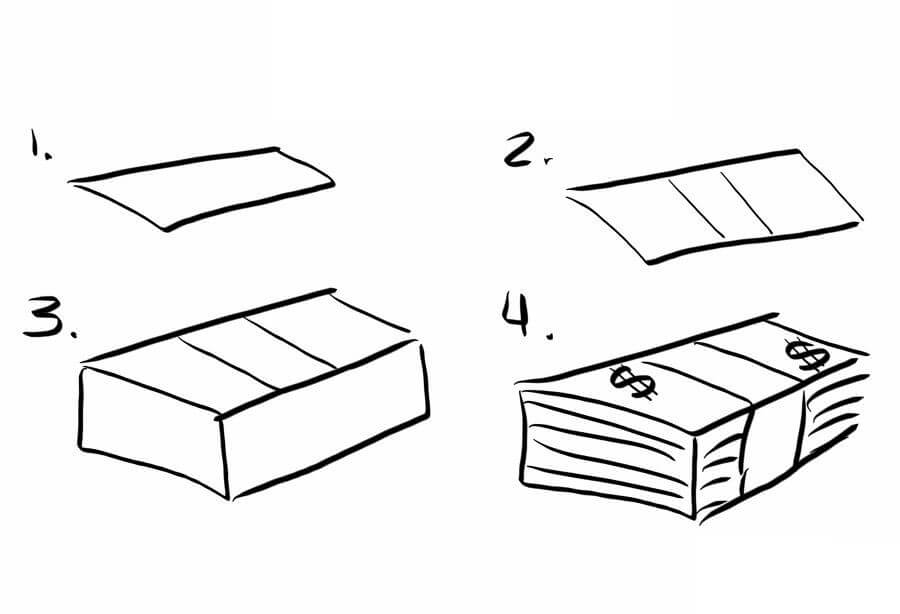 How to draw Money idea (4)