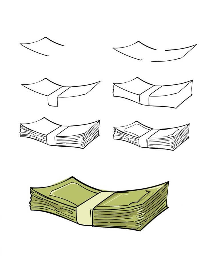 How to draw Money idea (6)