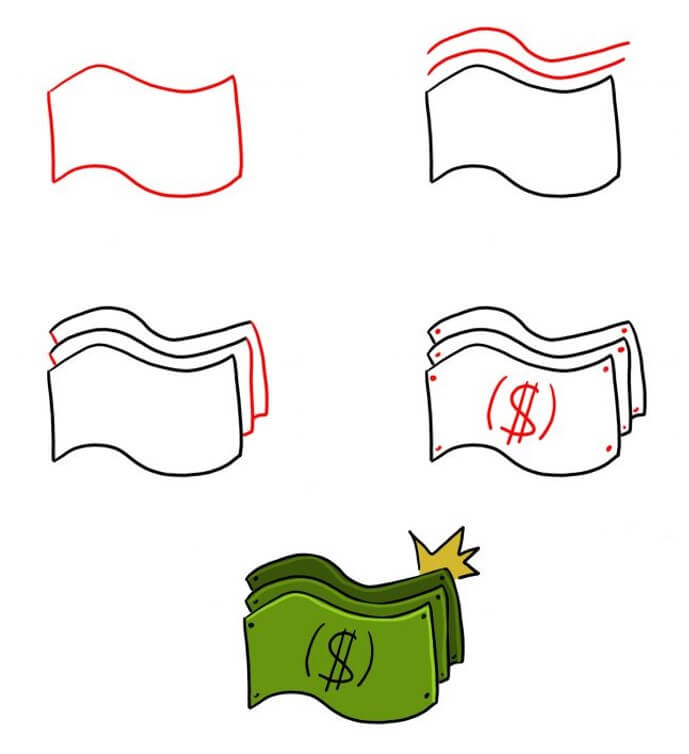 How to draw Money idea (7)